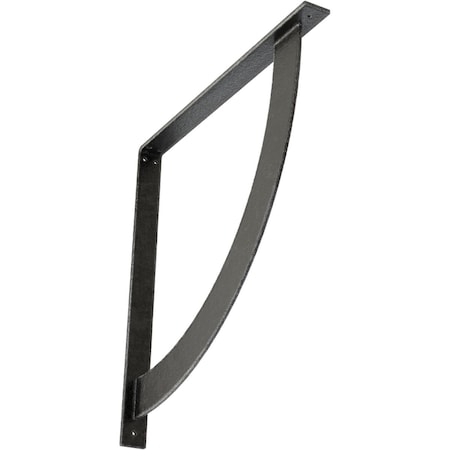 Ekena Millwork Bulwark Steel Bracket, Antiqued Pewter 2"W x 24"D x 24"H BKTM02X24X24BUAPW